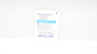 BD 367341 Vacutainer Push Button Blood Collection Set 25G x 3/4inch x 12inch (x)